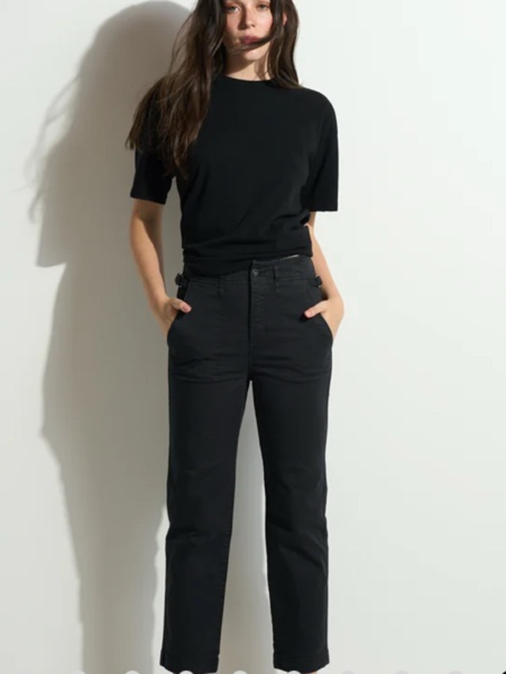 Jalen Utility Trouser in Black     Straight-Leg Jeans — Classic Everyday Fit